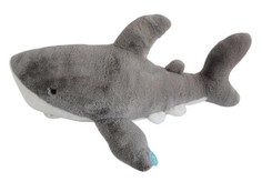 Мягкая игрушка ABtoys Акула, серая, пушистая, 100 см, В дикой природе
