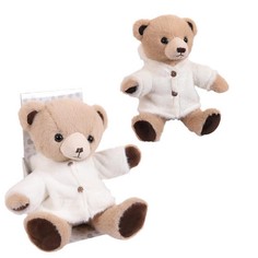Мягкая игрушка ABtoys Мишка в курточке, 25 см, в открытой коробке