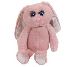 Мягкая игрушка ABtoys Реснички, Кролик розовый, 20 см
