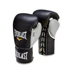 Перчатки боевые Everlast Powerlock 10oz черн/сер.