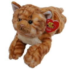 Мягкая игрушка ABtoys Домашние любимцы, Котик рыжий, 30 см