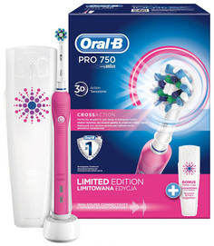 Зубная щетка электрическая Braun Oral-B Pro 750 (D16.513.U) Cross Action Pink