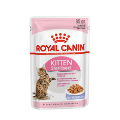 Влажный корм для кошек ROYAL CANIN Canin Kitten Sterilised , мясо, 85г
