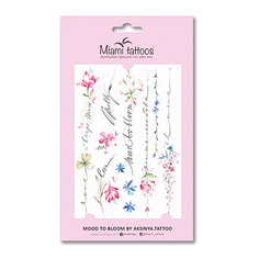 Переводные тату Miami Tattoos Mood to bloom