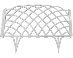 Забор декоративный "Диадема", белый Дачная мозаика