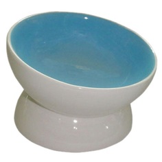 Миска для животных FOXIE Dog Bowl голубая керамическая 13х13х11см 170мл