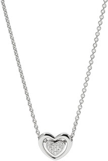 Колье из серебра с фианитом Fossil JFS00300040