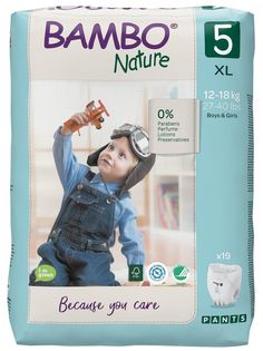 Подгузники-трусики детские Bambo Nature 5 19 штук Abena