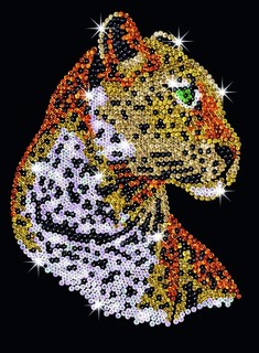 Мозаика из пайеток Sequin Art Леопард 1208