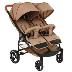 Коляска прогулочная для двойни Pituso Duocity Beige/Бежевый