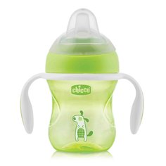 Детская бутылочка Chicco Transition Cup, силиконовый носик, 4+ месяцев, 200 мл, neutral