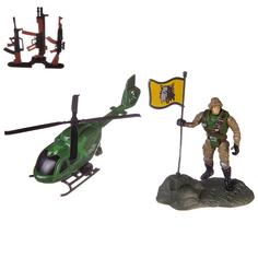 Игровой набор ABtoys Боевая сила, Вертолет, фигурка солдата и другие аксессуары, PT-01443