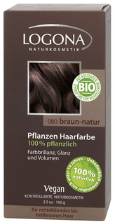 Краска для волос Logona Herbal Hair Colour Powder Натурально-коричневый 100 г