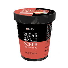 Сахарно-солевой скраб MILV для тела Fruit Touch, 250 г