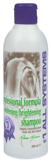 Шампунь для кошек и собак 1 All Systems Whitening отбеливающий для яркости окраса, 250 мл