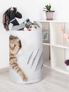 Корзина для игрушек JoyArty Кот с царапиной 40x60 см
