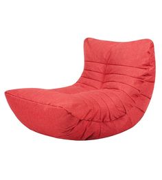 Бескаркасное кресло-кокон Папа Пуф Cocoon Chair one size, рогожка, Red (красный)