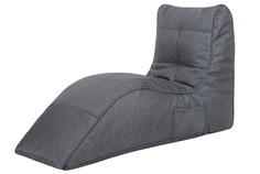 Бескаркасный модульный диван Папа Пуф Cinema Sofa one size, рогожка, Grafite (темно-серый)