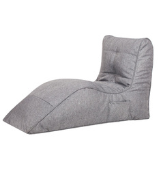 Бескаркасный модульный диван Папа Пуф Cinema Sofa one size, рогожка, Grey (серый)