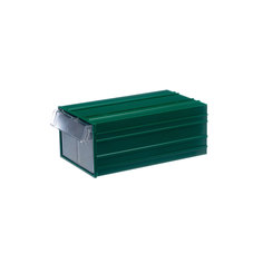 Пластиковый короб Стелла-техник С-2-зеленый-прозрачный 140х250х100мм