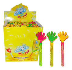 Мыл.пуз. мы-шарики! колба с ладошкой-трещёткой, 70мл, д/б 1 Toy