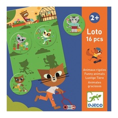 Детская настольная игра Djeco Лото Смешные животные 8127