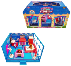 Игровой набор Abtoys "Счастливые друзья: Спальная комната" 11 пред.