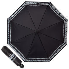 Зонт складной женский автоматический Baldinini 42-OC серый/черный