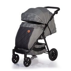 Прогулочная коляска Acarento Prevalenza утепленная, с надувными колесами, цвет серый