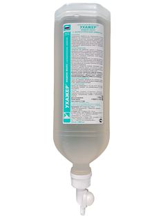 Дезинфицирующее жидкое мыло с антисептическим эффектом Ухажер 1 литр диспенсопак Группа компаний "Лизоформ"