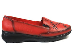 Мокасины женские Airbox 137138 красные 39 RU