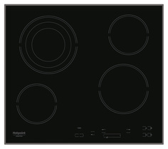 Встраиваемая варочная панель электрическая Hotpoint-Ariston HAR 643 T A Black