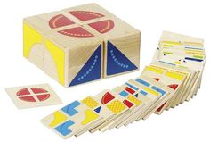Деервянная игрушка Goki Логическая игра Кубики арт.58649