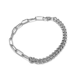 Браслет из бижутерного сплава серебристый р.21,5 Moon Paris MR-20.12-066