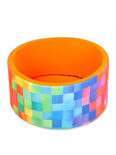 Сухой игровой бассейн Неоновые Кубики BASE высота 33 см без шариков Hotenok