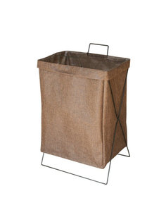 Корзина для белья в ванную складная (коричневая, 58x36x26 см) Style Home