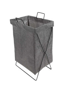 Корзина для белья в ванную складная (серая, 58x36x26 см) Style Home