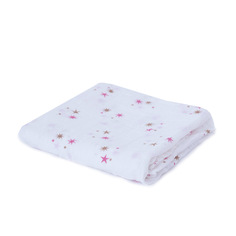 Пеленка Baby Nice 110х120, Звезды, розовый