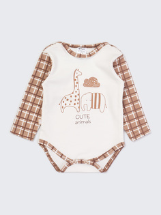 Боди Little Friend Котмаркот 9191042 для новорожденных молочный р.68