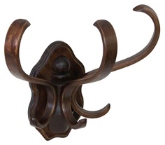 Вешалка настенная В 3Н Темно-коричневый Мебелик