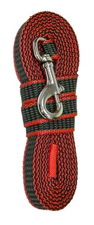 Универсальный поводок для собак Зооник, капрон, красный, длина 5 м