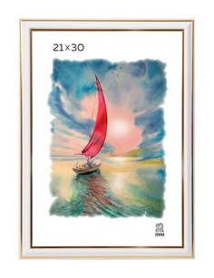 Фоторамка Zebra пластиковая белого цвета 300 Зебра