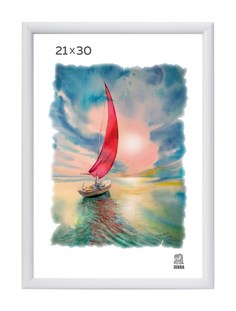 Фоторамка Zebra пластиковая белого цвета 500 Зебра