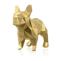 3D-конструктор Paperraz БУЛЬДОГ МАРСЕЛЬ (золотой)
