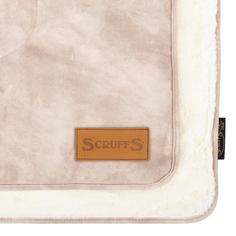 Коврик-одеяло SCRUFFS для животных "Kensington", экозамша, бежевое, 110х72.5см