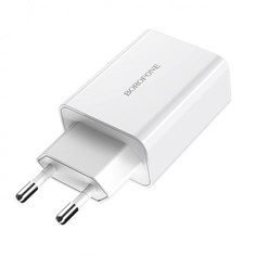 Сетевое зарядное устройство Borofone BA21A, 1xUSB, 3 A, white