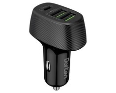 Зарядное устройство USB Dorten Car Quick Charger 3-Port USB Smart ID 42W Black