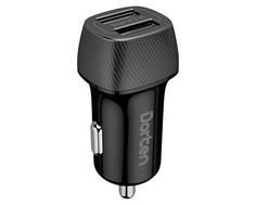 Зарядное устройство USB Dorten Car Quick Charger 2-Port USB Smart ID 12W Black