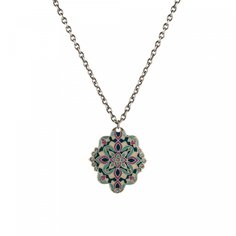 Колье из бижутерного сплава с эмалью 55 см Clara Bijoux B76328 BL