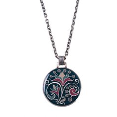 Колье из бижутерного сплава/бронзы с эмалью 50 см Clara Bijoux B64098-8A G